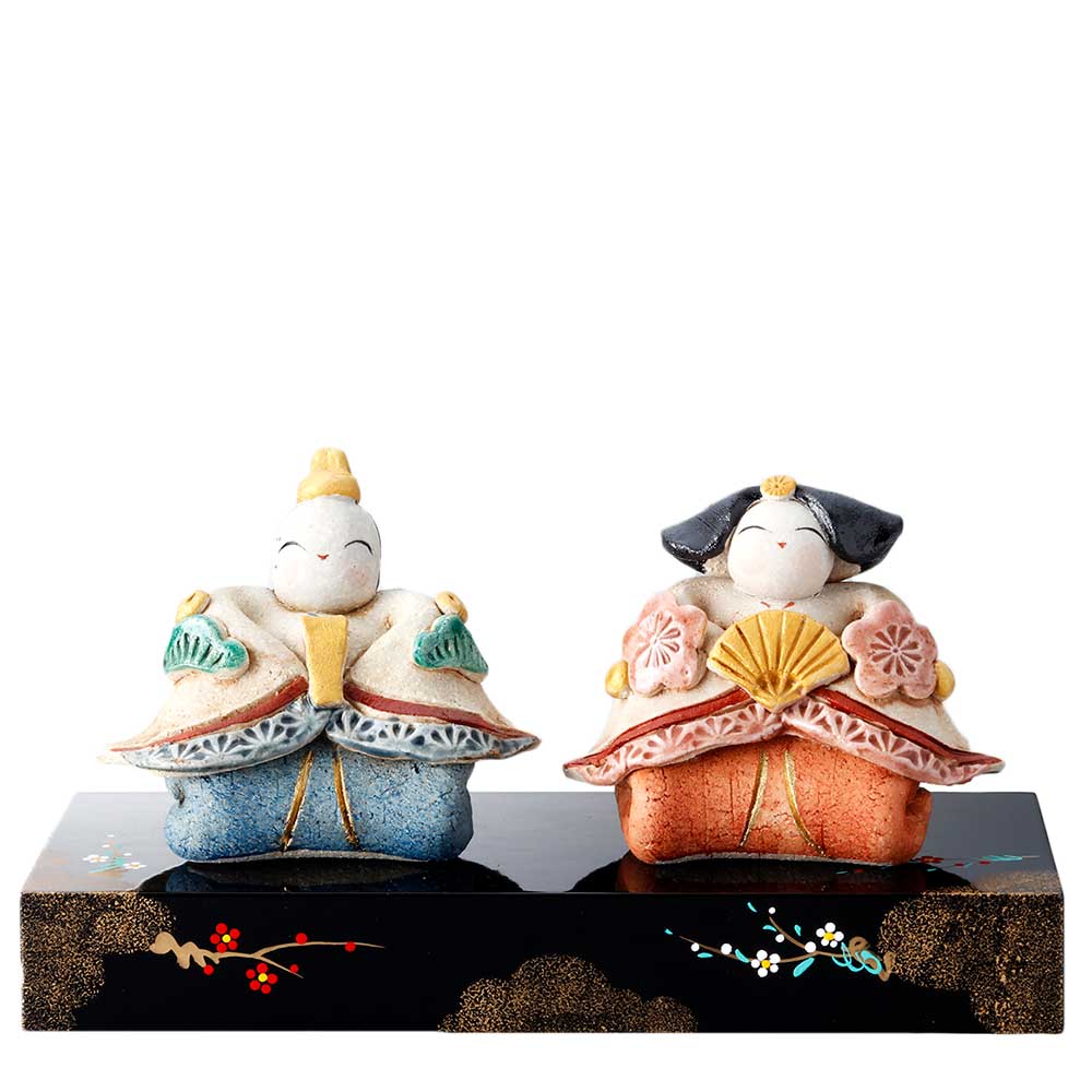 楽天市場】雛人形 コンパクト 陶器 小さい 可愛い 人形師の手作り ...