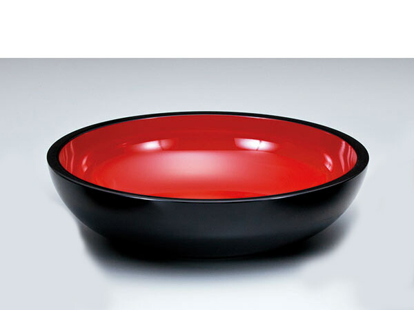 越前漆器/ 16.0 新こね鉢 黒内朱 /和食器