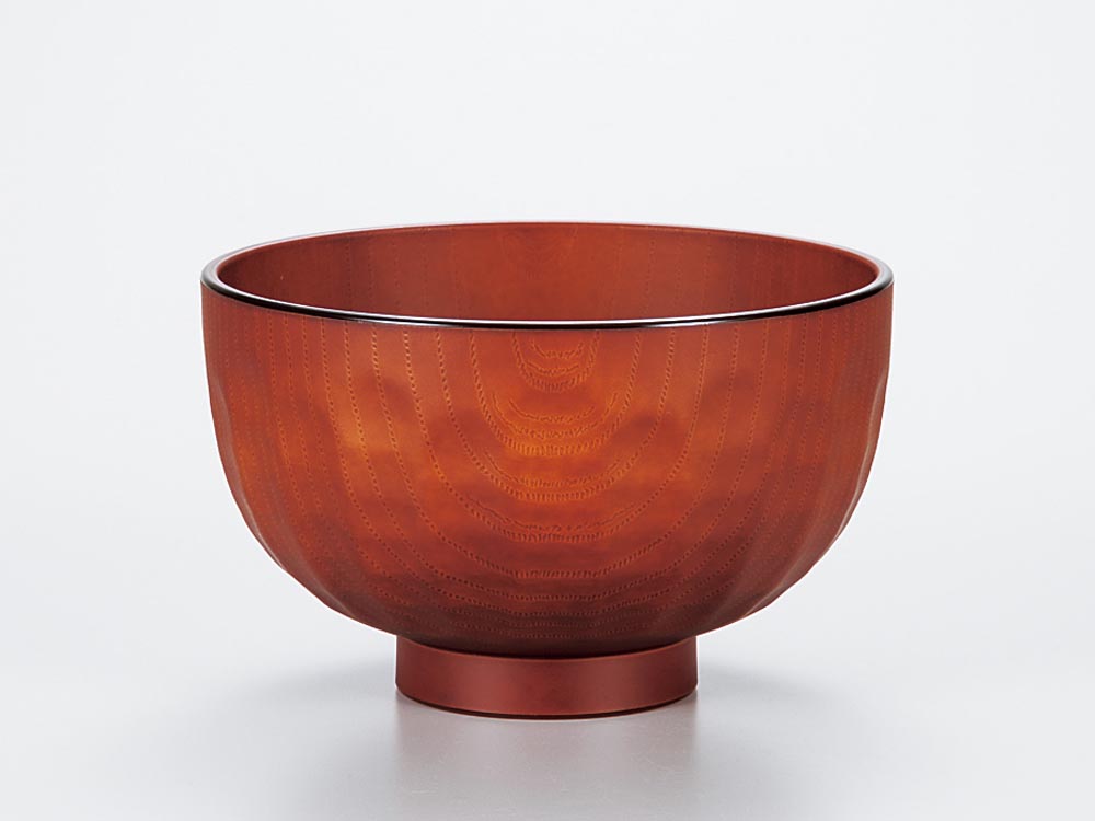 楽天市場】和食器 漆器 汁椀/ レンジ汁椀 山亀甲 こげ茶 /和食器