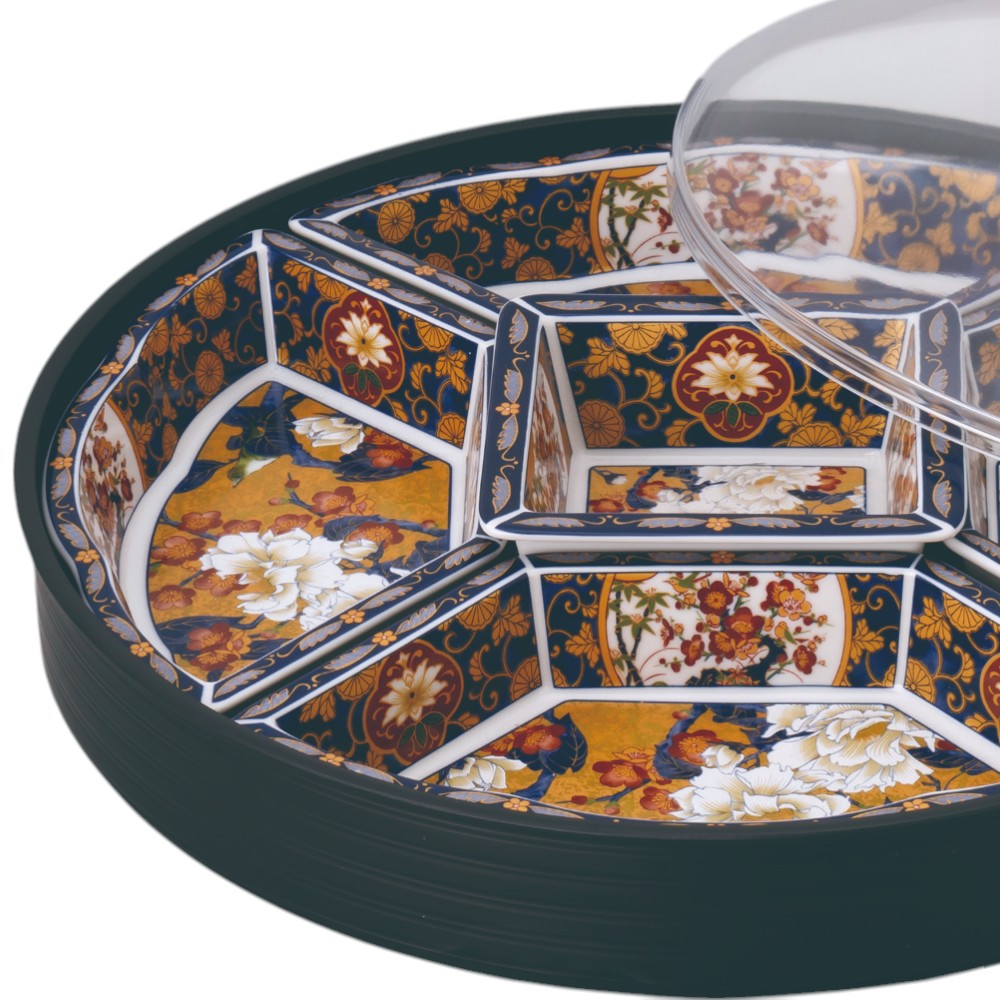 楽天市場】オードブル 古伊万里フード付回転オードブル [39 x 8cm