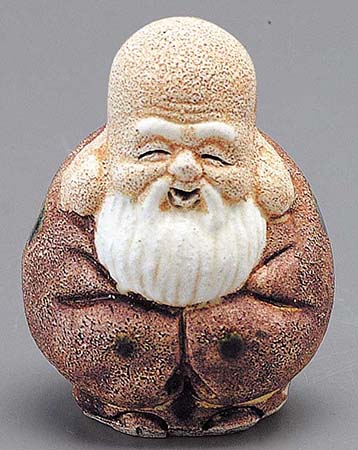 楽天市場】開運招福の縁起物！ 陶器製 笑門七福神 福禄寿 特大 飾り台