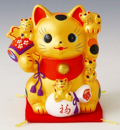 楽天市場】開運笑顔 金の福まねき猫貯金箱（@199円税別 120個単位