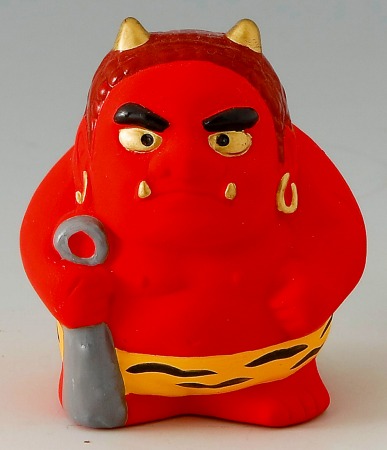 楽天市場】招き鬼貯金箱 陶器 貯金箱 置物 節分 魔除 : 笑福工房 万兵