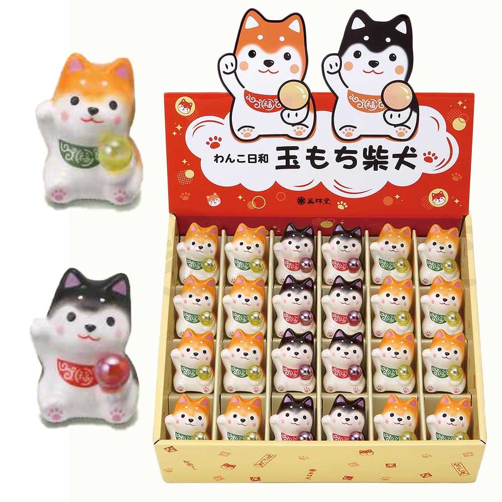 わんこ日和 柴犬みくじ 瀬戸焼 ～幸運の柴犬～ 赤柴＆ブラック柴犬16体