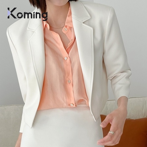 【楽天市場】ローバックルクロップジャケット【mullang】 【Koming】 レディースファッション 韓国ファッション：Koming