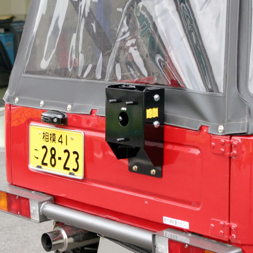ジムニー　JA22　JA12　社外スペアタイヤブラケット 楽天市場】ジムニー エクステリア スペアタイヤブラケット JA12