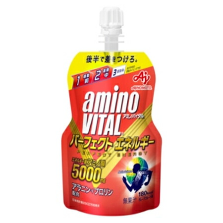 【2容れもの】味の素 「アミノバイタルパーフェクトエネルギーゼリードリンク」 130g×24袋×2箱 足し加える48個