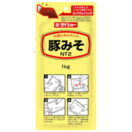 ダイショー　豚みそNT2　1kg専用スパウト　1kg×10個