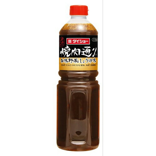 ダイショー　焼肉通り香味野菜しょうゆ味　1.15ｋｇ×12個