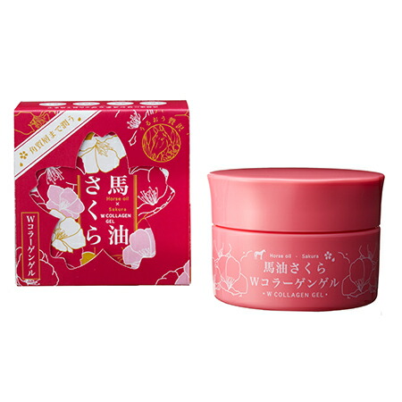 フェイスジェル・ゲル Sakura 楽天市場】馬油 さくら W ダブル コラーゲンゲル 100g オールインワン