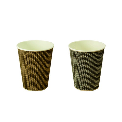 ファーストレイト (FR-5308) リップルカップ チドリ透かし彫りアソート 9薬局衡オンス(270ml) 黒いこと/赤銅色 1500個