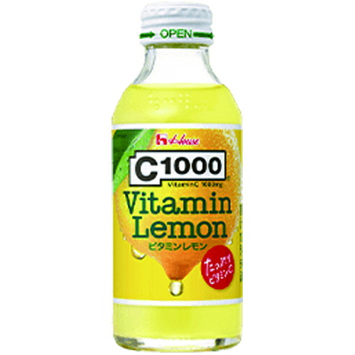 【2ケース】ハウス　C1000　ビタミンレモン　瓶　140ml×30本×2箱　合計60本