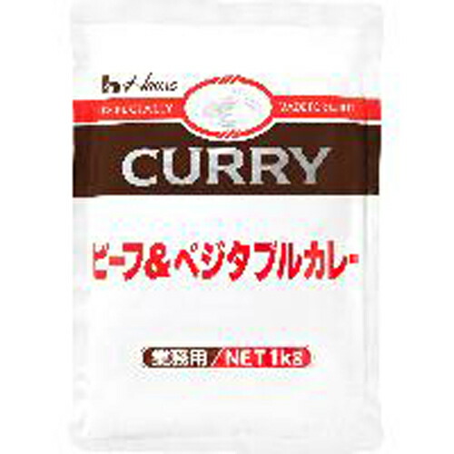 ハウス食品 1kg ビーフ&ベジタブルカレー 1kg×12個|Re-light