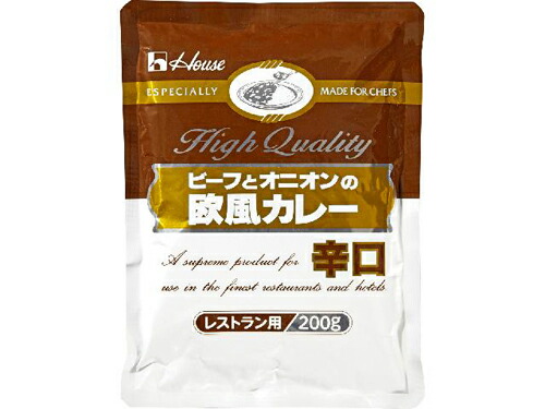 ハウス食品　２００ｇ　ビーフとオニオンの欧風カレー（辛口）　２００ｇ×30個