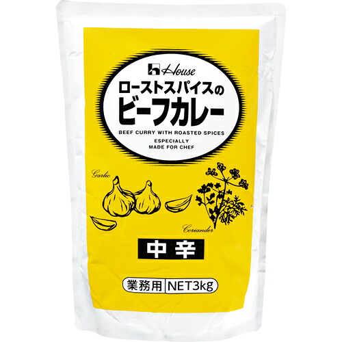 ハウス食品　３ｋｇ　ローストスパイスのビーフカレー中辛　３ｋｇ×4個 6,396円