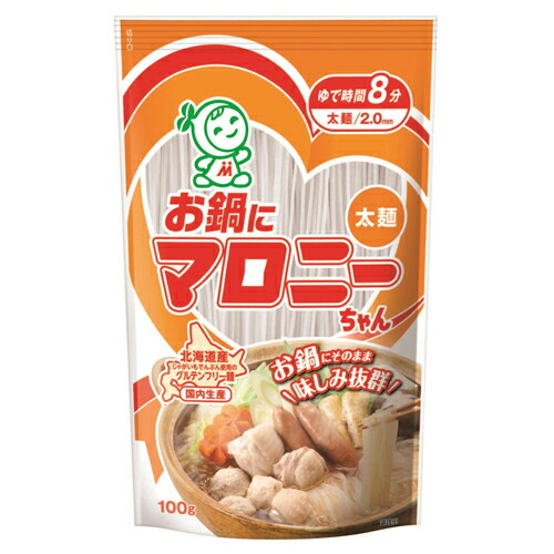 ハウス食品　お鍋にマロニーちゃん（太麺）　１００ｇ　20×4個　合計80個
