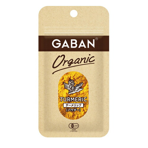 ハウス食品　GABAN　ギャバン　１４ｇ　オーガニック　ターメリック　パウダー　１４ｇ　10×8個　合計80個