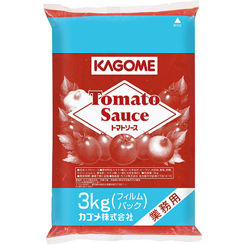 カゴメ　トマトソース３ｋｇフィルム×4個 パスタソース 洋食 調味料