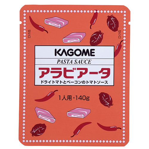 カゴメ　パスタソースアラビアータ１４０ｇ×60個 パスタソース 洋食 調味料