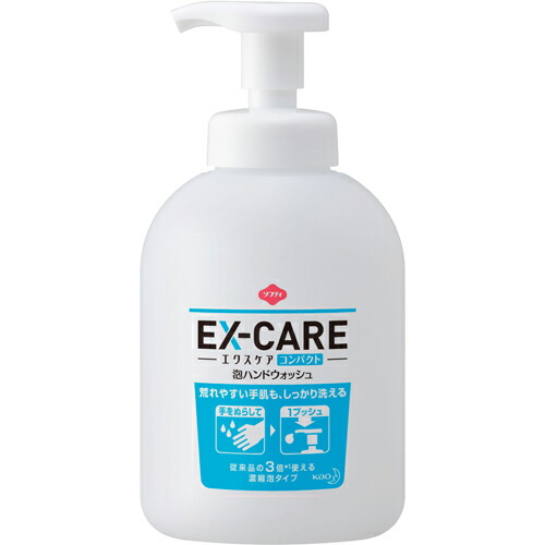 花王　ソフティ　ＥＸ－ＣＡＲＥ　コンパクト泡ＨＷ　500ml×6本