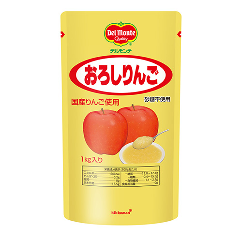 キッコーマン　デルモンテ　おろしりんご　１ｋｇ×10本