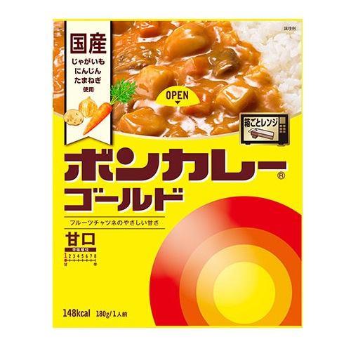 大塚食品　ボンカレーゴールド (甘口)　180g×30個 レトルトカレー 1ケース 送料無料