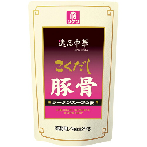 リケン　逸品中華 こくだし豚骨ラーメンスープの素　2ｋｇ×6袋
