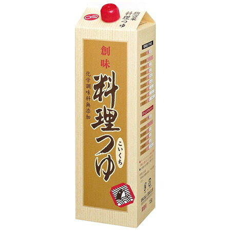 創味食品　料理つゆ　1.8L×6個
