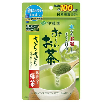 伊藤園 おーいお茶 抹茶入りさらさら緑茶 80ｇ 2021人気特価 ×1袋 日本茶 最新発見 緑茶 約100杯分