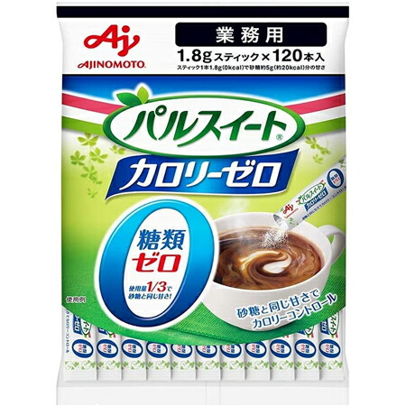 【1ケース】AJINOMOTO　-味の素-　パルスイート　カロリーゼロ顆粒スティック1.8ｇ　120本入り×12袋　業務用