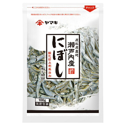 ヤマキ　瀬戸内産無添加煮干　100g　15個×4個　合計60個