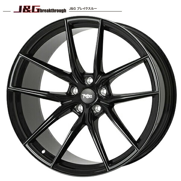 【レクサス LS460】245/40R20インチ 5H120 鍛造 J&G ブレイクスルー JGB001 ブラック ウィンラン R330 FR設定 送料無料 新品サマータイヤ ホイール4本セット｜タイヤホイール激安王国