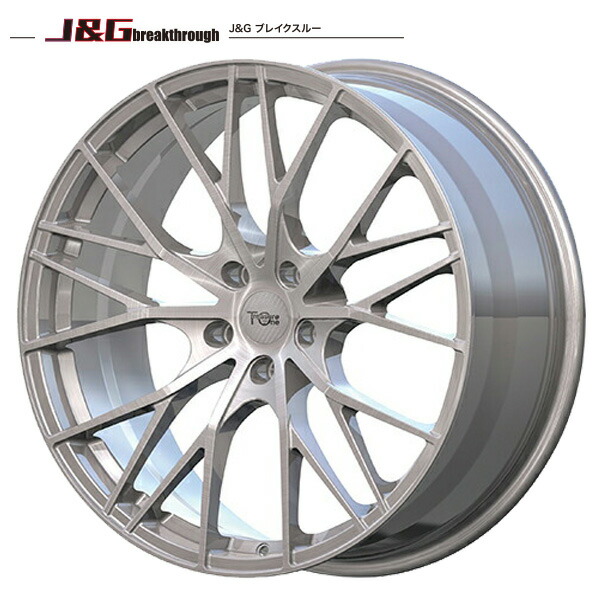 4/10ﾎﾟｲﾝﾄ10倍★【レクサス LS460】245/40R20インチ 5H120 鍛造 J&G ブレイクスルー JGB002 ブラッシュド ニットーNITTO NT555G2 FR設定 送料無料 新品サマータイヤ ホイール4本セット