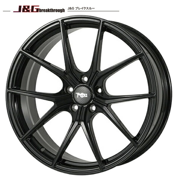 【レクサス LS460】245/40R20インチ 5H120 鍛造 J&G ブレイクスルー JGB003 ブラック ウィンラン R330 FR設定 送料無料 新品サマータイヤ ホイール4本セット｜タイヤホイール激安王国