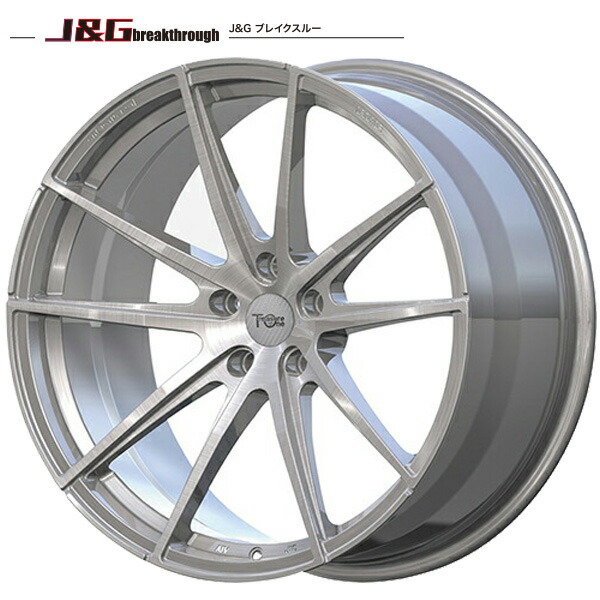 245/35R20インチ 5H114.3 鍛造 J&G ブレイクスルー JGB004 ブラッシュド ニットー NITTO NT555G2 FR設定 送料無料 新品サマータイヤ ホイール4本セット