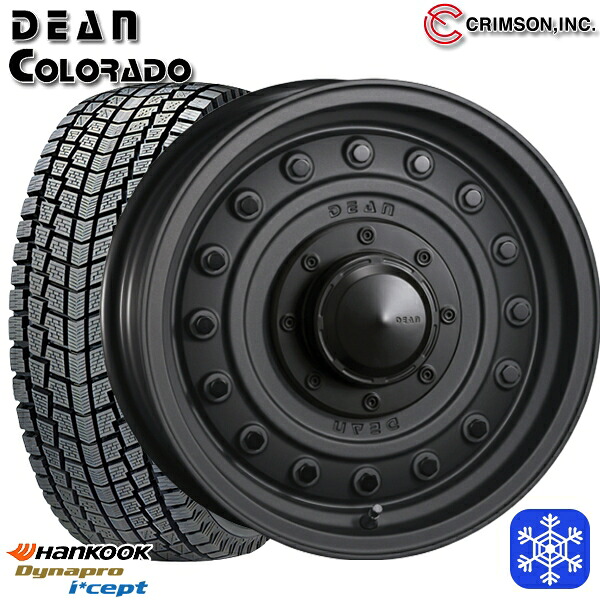 175/80R16 ジムニー 2025年製 ハンコック ダイナプロアイセプト RW08 クリムソン ディーンコロラド MC 16インチ 5.5J 5H139.7 スタッドレスタイヤホイール4本セット｜タイヤホイール激安王国
