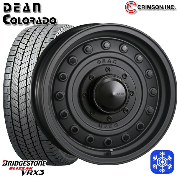 215/65R16 98Q ハイエース ※車検非対応 2025年製 ブリヂストン ブリザック VRX3 クリムソン ディーンコロラド MC 16インチ 6.5J 6H139.7 スタッドレスタイヤホイール4本セット|タイヤホイール激安王国