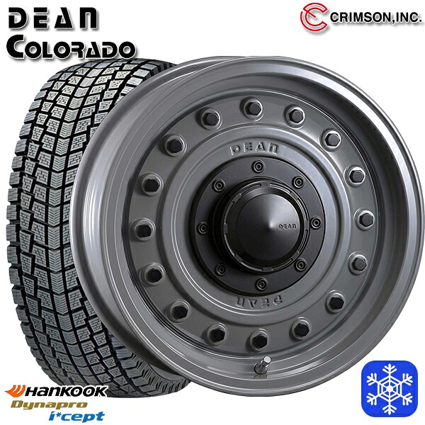 175/80R16 ジムニー 2025年製 ハンコック ダイナプロアイセプト RW08 クリムソン ディーンコロラド SG 16インチ 5.5J 5H139.7 スタッドレスタイヤホイール4本セット|タイヤホイール激安王国