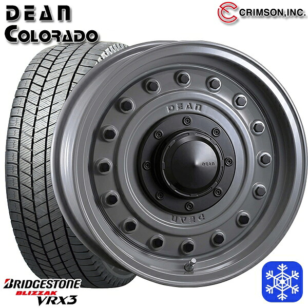 215/65R16 98Q ハイエース ※車検非対応 2025年製 ブリヂストン ブリザック VRX3 クリムソン ディーンコロラド SG 16インチ 6.5J 6H139.7 スタッドレスタイヤホイール4本セット｜タイヤホイール激安王国 124,750円