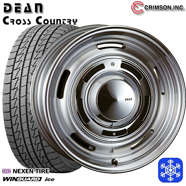 215/65R16 98Q ハイエース ※車検非対応 2024~2025年製 ネクセン ウィンガードアイス クリムソン ディーンクロスカントリー BG 16インチ 7.0J 6H139.7 スタッドレスタイヤホイール4本セット|タイヤホイール激安王国