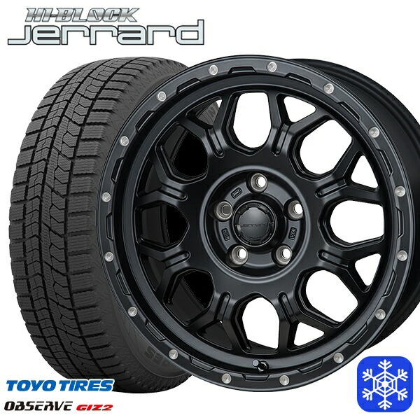 205/60R16 エスティマ マツダ3 2023~2024年製 トーヨー オブザーブ ギズ2 MONZA ハイブロック ジェラード 16インチ 7.0J 5H114.3 スタッドレスタイヤホイール4本セット|タイヤホイール激安王国