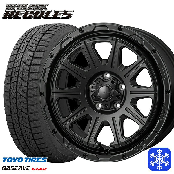 205/60R16 エスティマ マツダ3 2023~2024年製 トーヨー オブザーブ ギズ2 MONZA ハイブロック レグルス SB 16インチ 7.0J 5H114.3 スタッドレスタイヤホイール4本セット|タイヤホイール激安王国