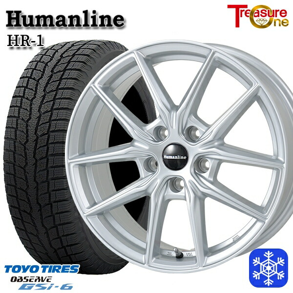 215/70R16 100Q デリカD5 2024~2025年製 トーヨー オブザーブ GSi6 トレジャーワン ヒューマンライン HR1 SI 16インチ 6.5J 5H114.3 114.3 スタッドレスタイヤホイール4本セット|タイヤホイール激安王国