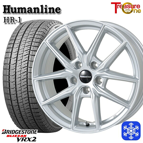 235/50R18 アルヴェル20/30系 2023～2024年製 ブリヂストン ブリザック VRX2 トレジャーワン ヒューマンライン HR1 SI 18インチ 8.0J 5H114.3+38 スタッドレスタイヤホイール4本セット｜タイヤホイール激安王国