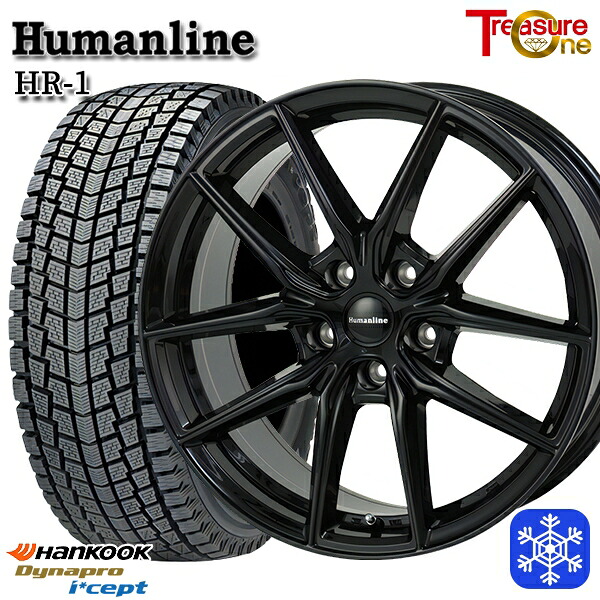 スタッドレスタイヤホイール4本セット 175/80R15 パジェロミニ 2025年製 ハンコック ダイナプロアイセプト RW08 トレジャーワン ヒューマンライン HR1 BK 15インチ 6.0J 5H114.3