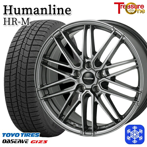 215/65R16 98Q インプレッサXV フォレスターSH系 2024~2025年製 トーヨー オブザーブ ギズ3 トレジャーワン ヒューマンライン HRM GM 16インチ 6.5J 5H100 スタッドレスタイヤホイール4本セット|タイヤホイール激安王国