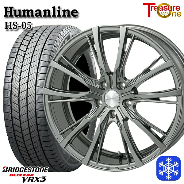 スタッドレスタイヤホイール4本セット 225/50R18 スバルXV 2024～2025年製 ブリヂストン ブリザック VRX3 トレジャーワン ヒューマンライン HS05 DG 18インチ 7.0J 5H100