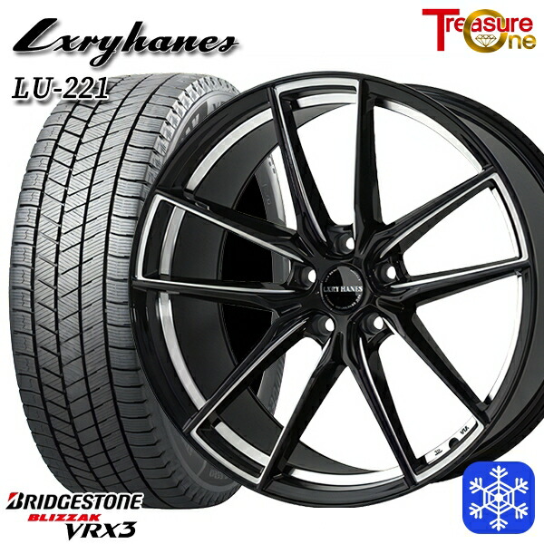 スタッドレスタイヤホイール4本セット BMW X3 G01 X4 G02用 245/50R19 2024～2025年製 ブリヂストン ブリザック VRX3 トレジャーワン ラグジーヘインズ LU221 19インチ 8.0J 5H112 +30
