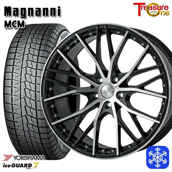 235/50R18 アルファード ヴァルファイア 数量限定 2022~2023年製 ヨコハマアイスガード7 IG70 トレジャーワン マグナーニ MCM 18インチ 7.5J 5H114.3 スタッドレスタイヤホイール4本セット|タイヤホイール激安王国