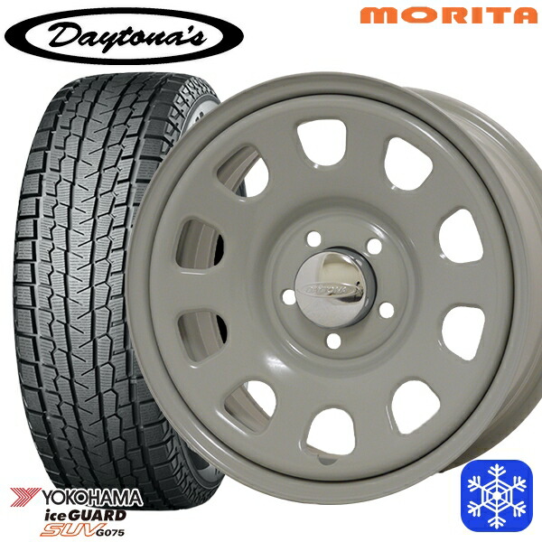 スタッドレスタイヤホイール4本セット 215/70R16 100Q デリカD5 2024～2025年製 ヨコハマ アイスガードSUV G075 MRT DAYTONA'S G2 デイトナズ グレー 16インチ 7.0J 5H114.3+33 69,135円